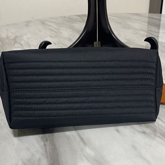 Dooney & Bourke Dark Blue Shoulder Bag with Brown Accents - Picture 12 of 16